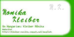 monika kleiber business card